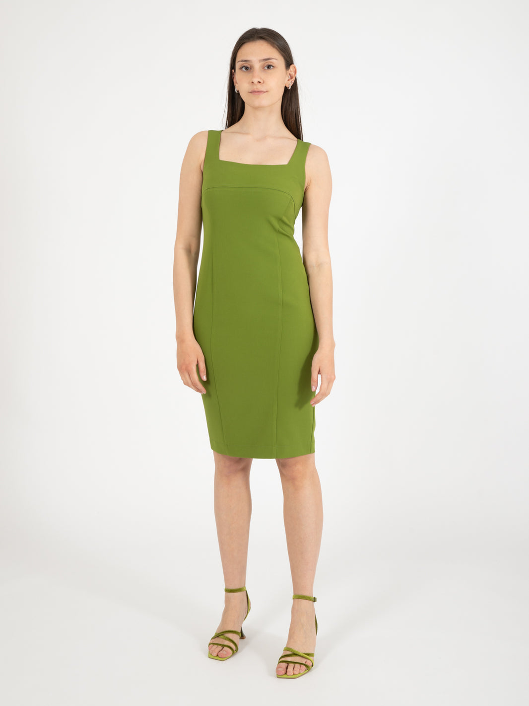 Tubino senza maniche verde