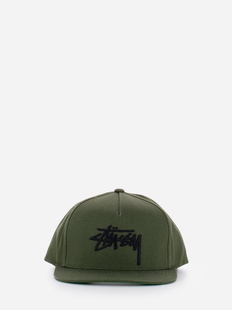 STUSSY - Big Stock Point Crown Cap olive