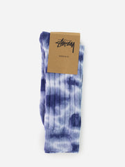 STUSSY - Dyed Ribbed Crew Socks indigo