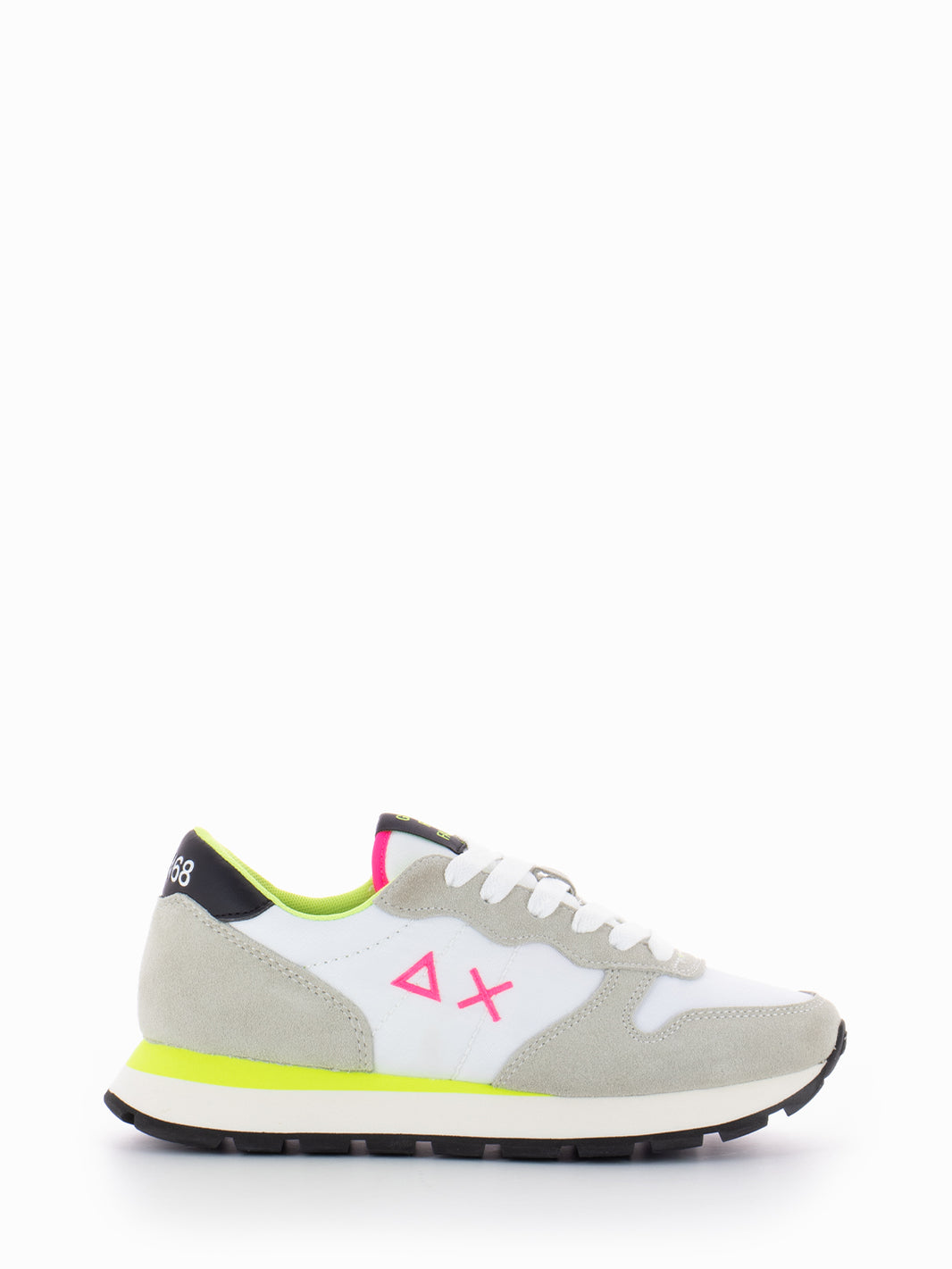 Ally solid nylon bianco / giallo fluo