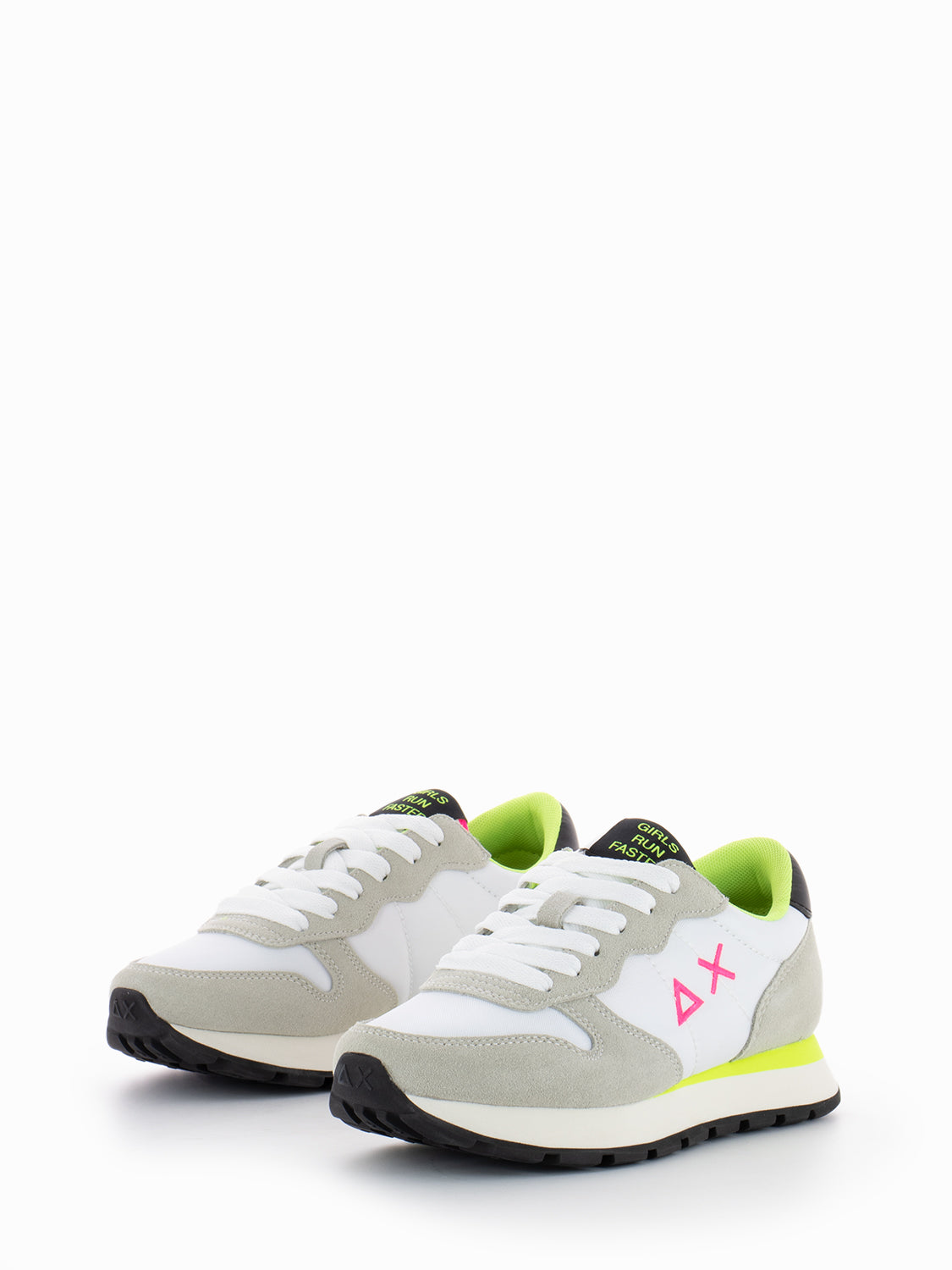 Ally solid nylon white / fluorescent yellow
