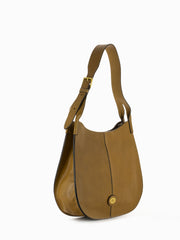 THE BRIDGE - Borsa Hobo biscotto / oro