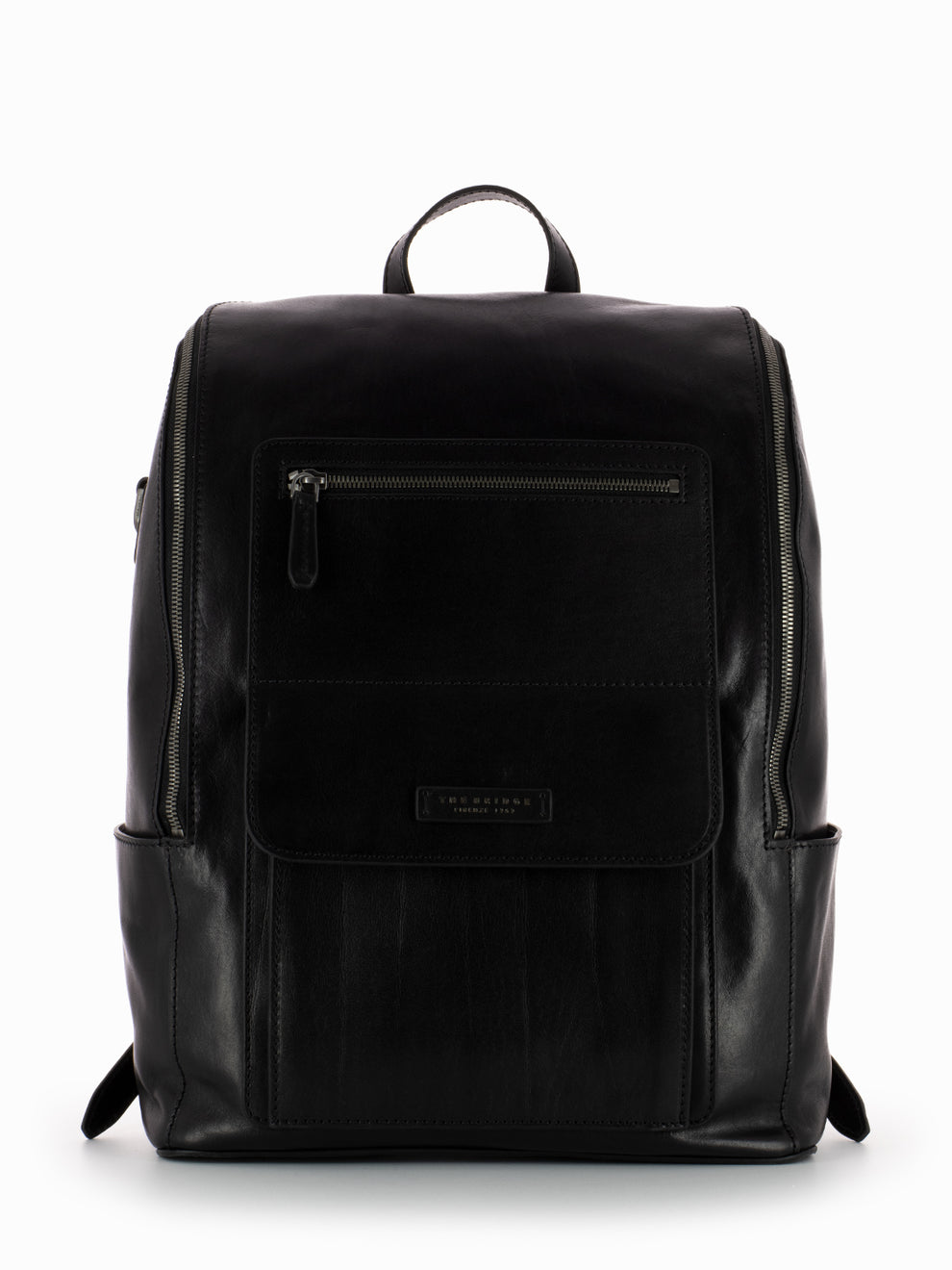Alberto Zip Backpack Black / Dark Ruthenium