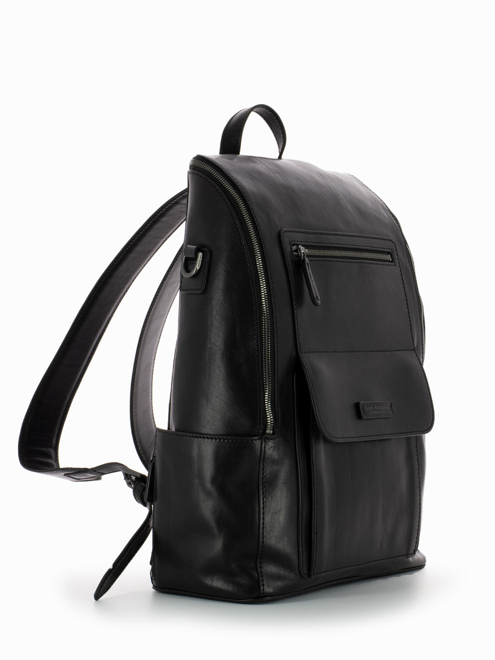 Alberto Zip Backpack Black / Dark Ruthenium