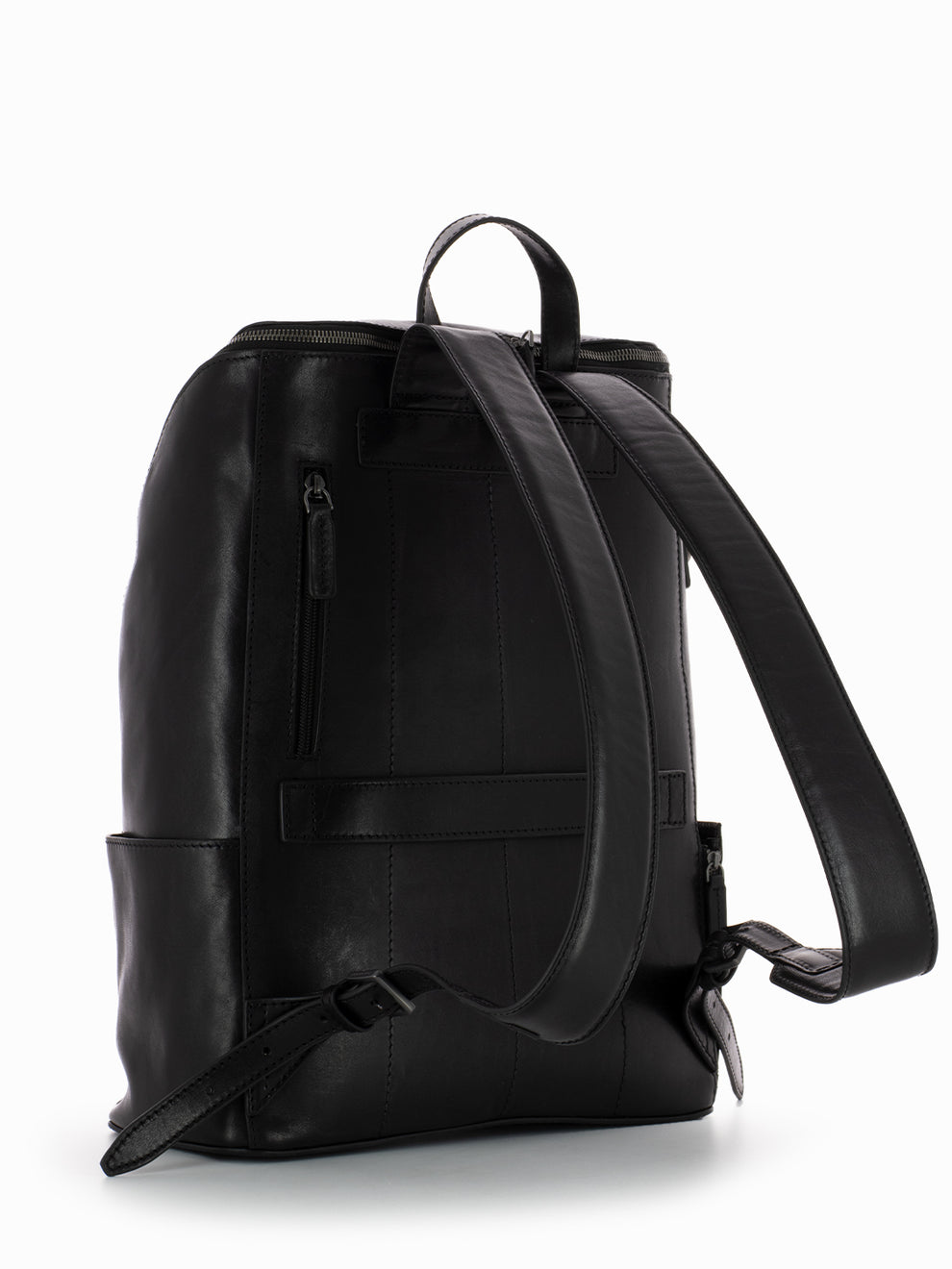 Alberto Zip Backpack Black / Dark Ruthenium