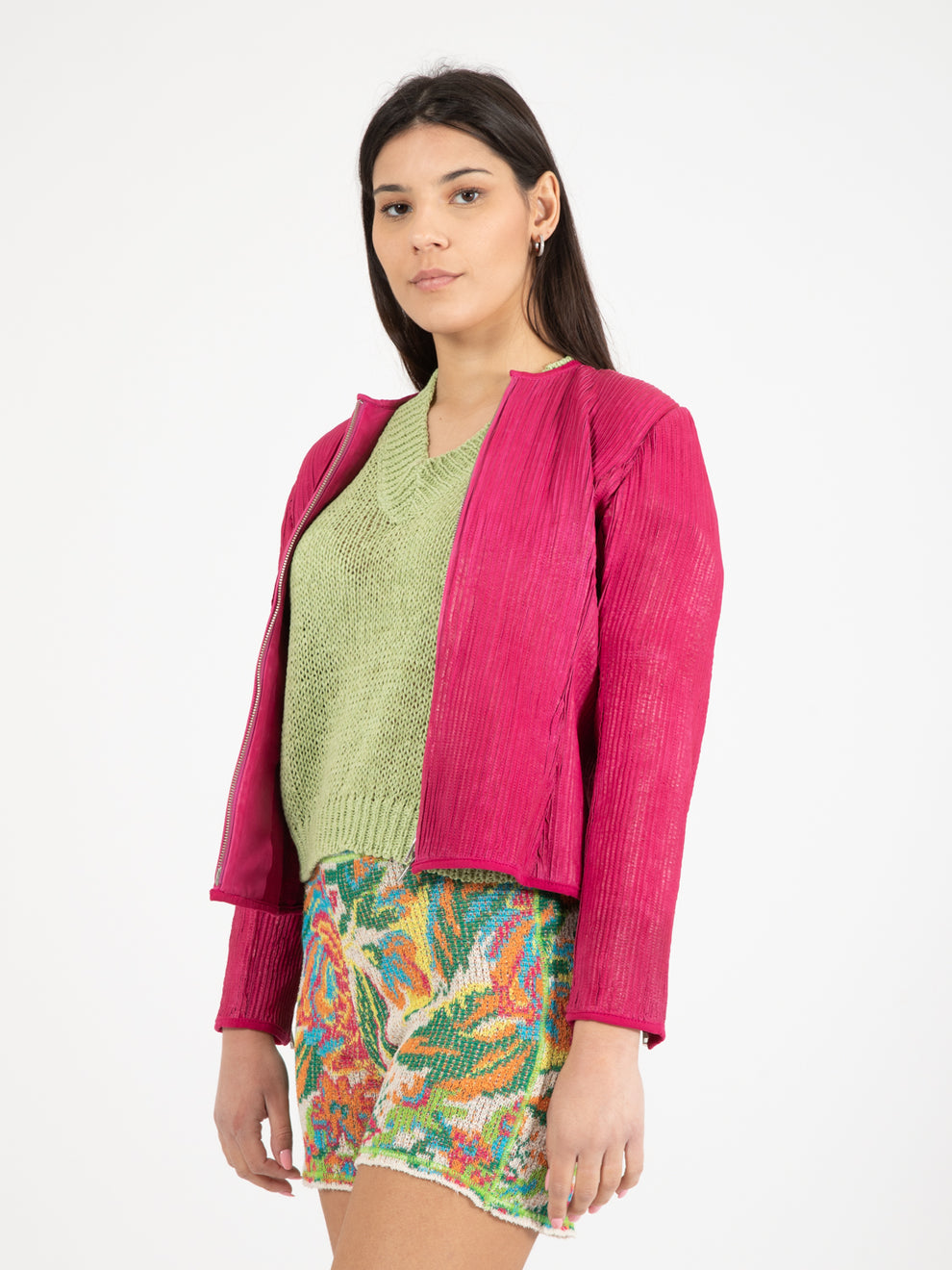 Drielle glove fit fuchsia jacket