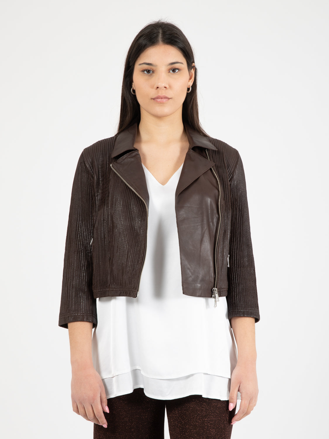 Glad glove fit dark brown jacket