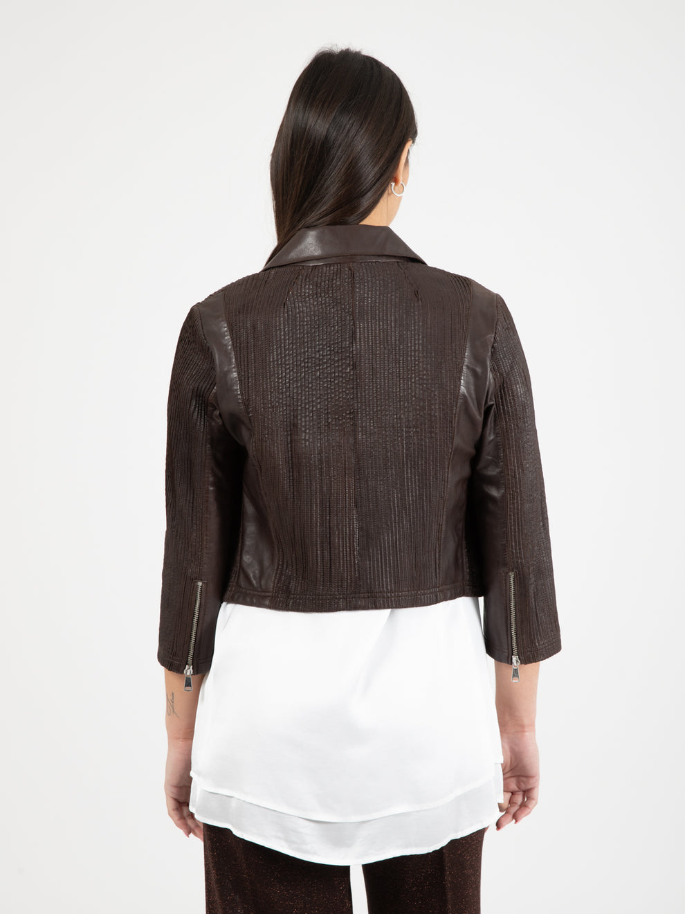 Glad glove fit dark brown jacket