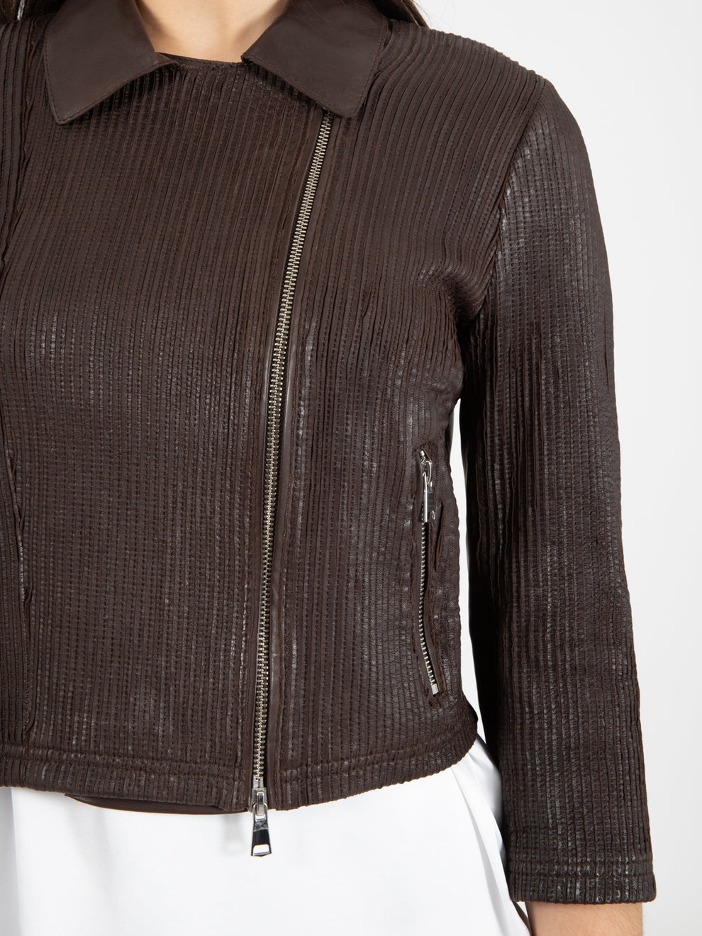 Glad glove fit dark brown jacket