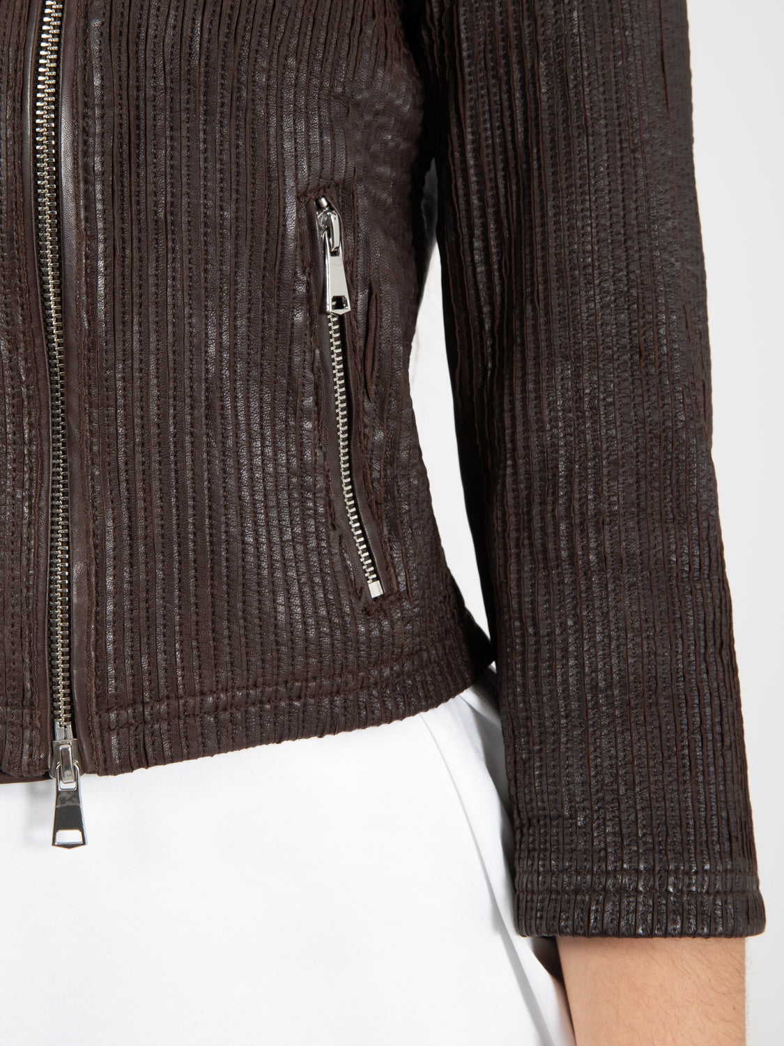 Glad glove fit dark brown jacket
