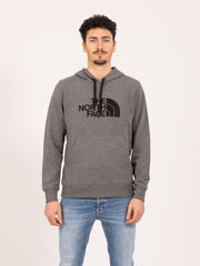THE NORTH FACE - Felpa hoodie Light Drew Peak mid heather grey / black