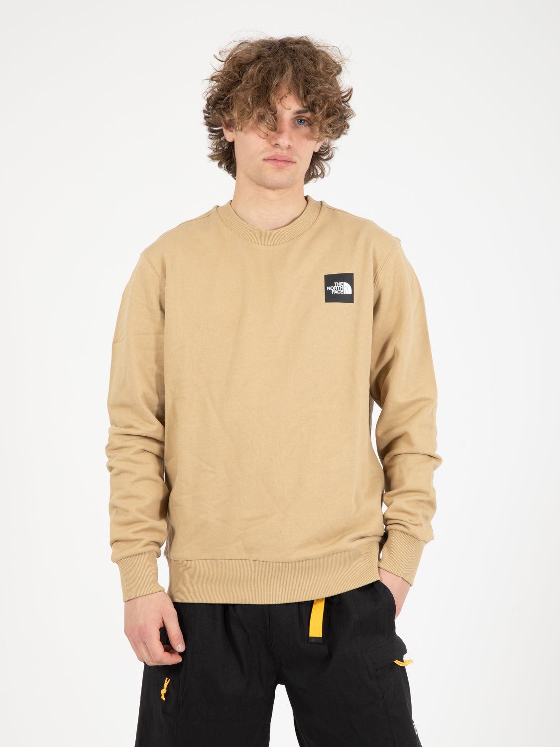 Sweatshirt summer logo crew khaki stone