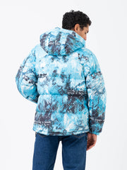 THE NORTH FACE - Himalayan down parka Norse Blue Cole Navin Never A Face Print