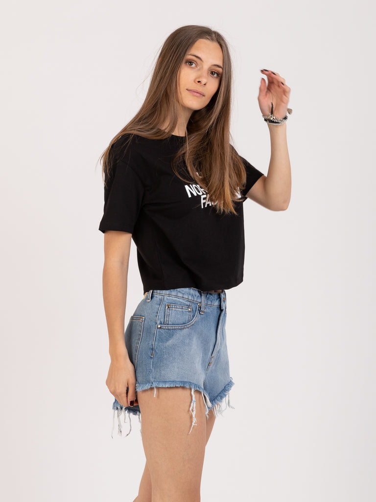 THE NORTH FACE - T-shirt cropped easy tnf black