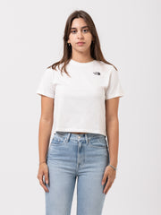 THE NORTH FACE - T-shirt Foundation crop gardenia white