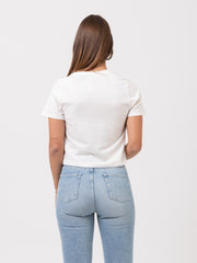 THE NORTH FACE - T-shirt Foundation crop gardenia white