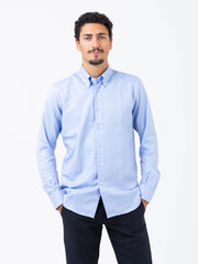 THE SARTORIALIST - Camicia doppio ritorto azzurra