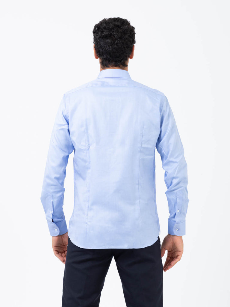 THE SARTORIALIST - Camicia doppio ritorto azzurra