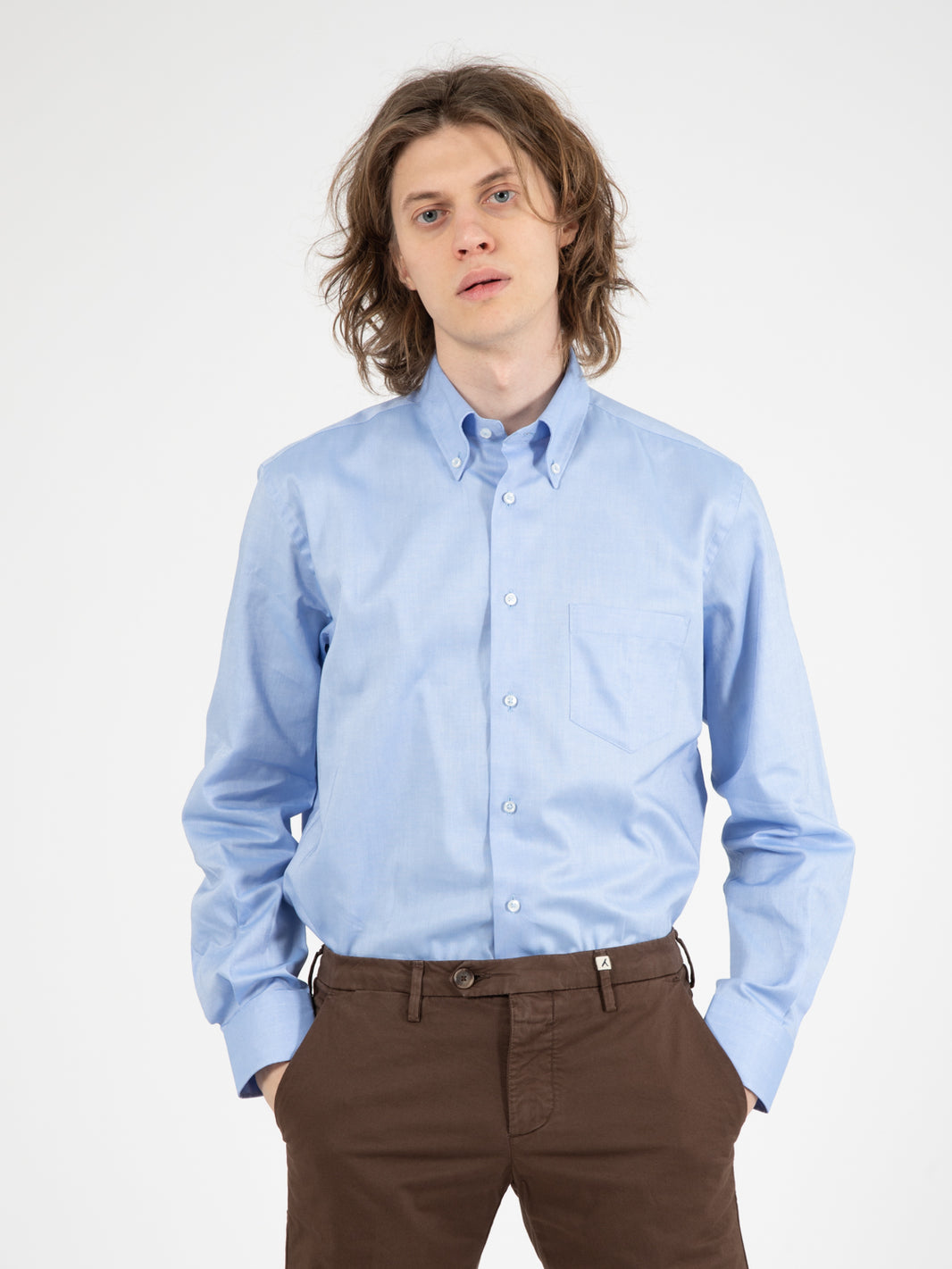 Camicia Oxford azzurro