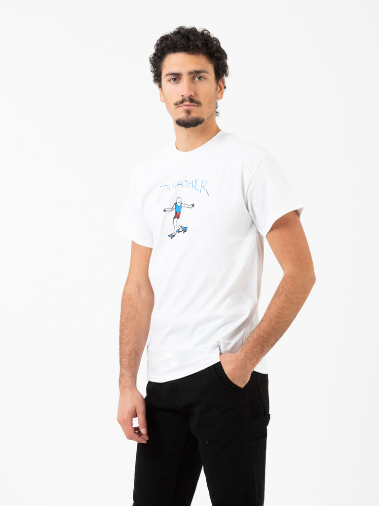 THRASHER - T-shirt Gonz white / blue / red