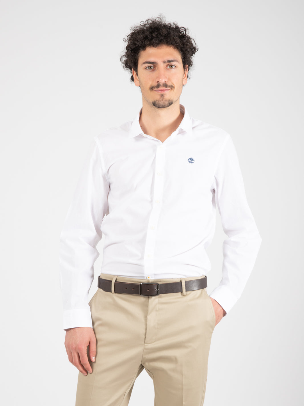 Fitted shirt Eastham River white