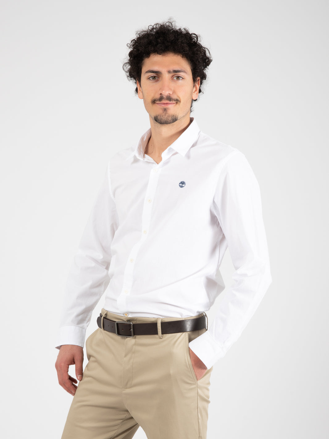 Fitted shirt Eastham River white