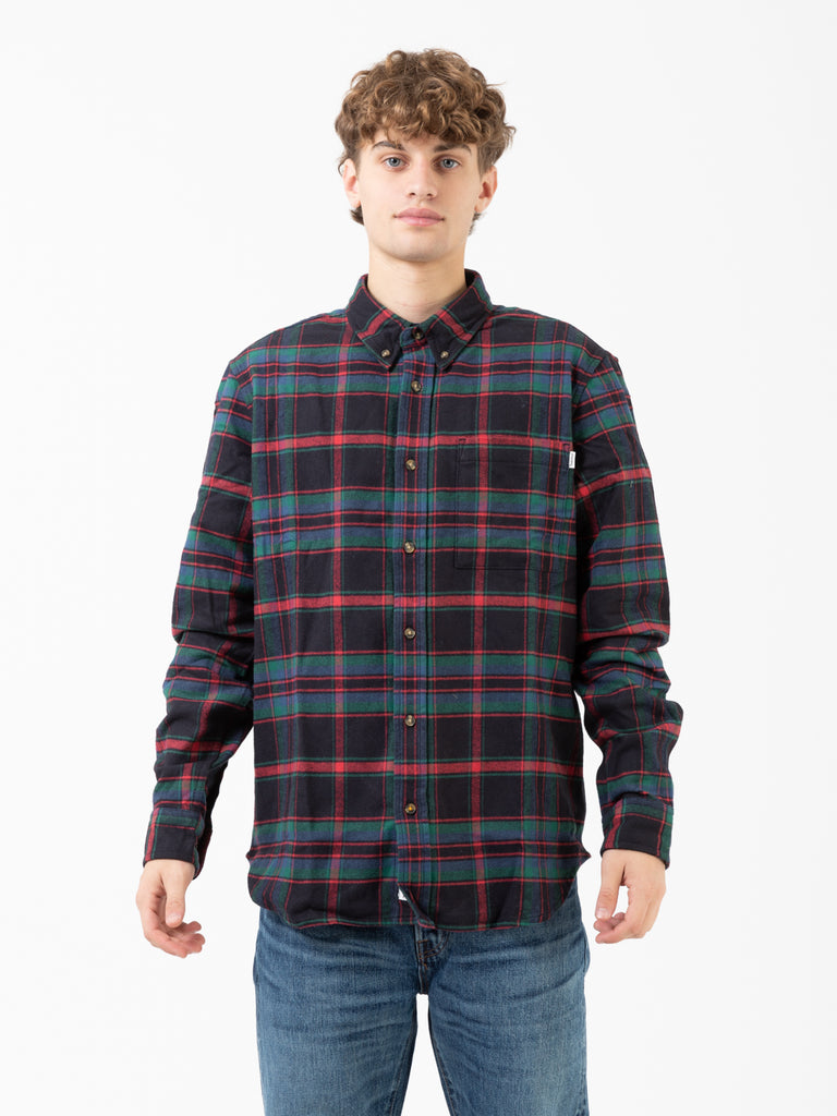 TIMBERLAND - Camicia flannel plaid blu / rosso / verde