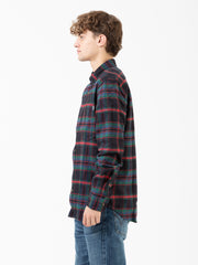 TIMBERLAND - Camicia flannel plaid blu / rosso / verde