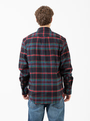 TIMBERLAND - Camicia flannel plaid blu / rosso / verde