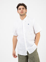 TIMBERLAND - Camicia in lino Mill River white