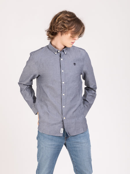 Camicia slim denim chambray