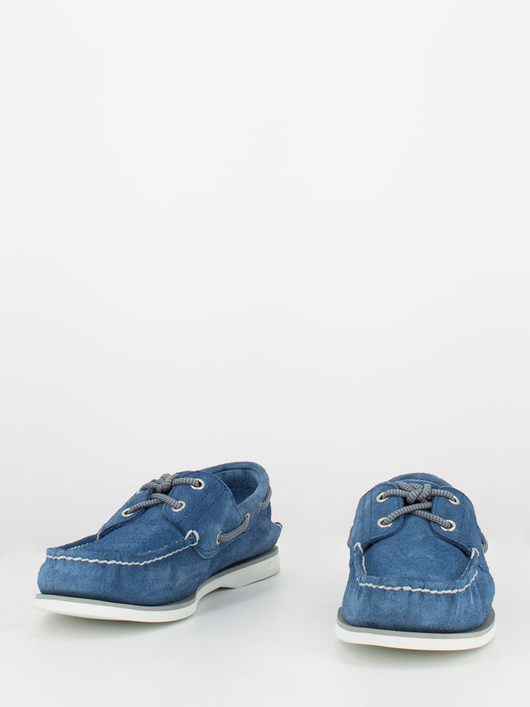TIMBERLAND - Classic boat 2-eye blue suede