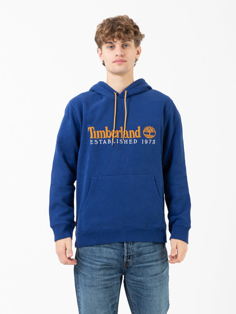 TIMBERLAND - Felpa hoodie bellwether blue