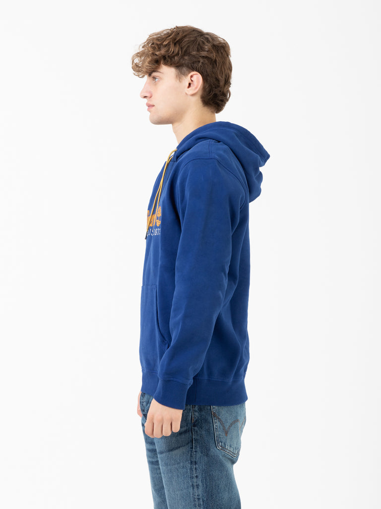 TIMBERLAND - Felpa hoodie bellwether blue
