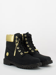 TIMBERLAND - Heritage 6 inch waterproof boot black / gold