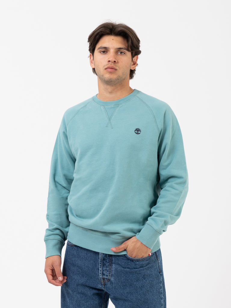 TIMBERLAND - Maglia Exeter River Basic Regular Crew mineral blue