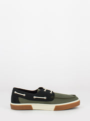 TIMBERLAND - Scarpe da barca Union Wharf 2.0 canvas dark green