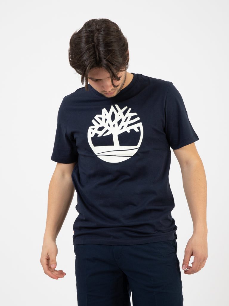 TIMBERLAND - T-shirt Kennebec River Tree Logo dark sapphire