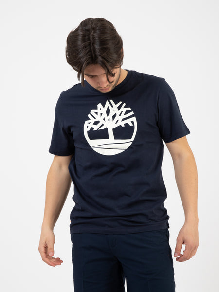 T-shirt Kennebec River Tree Logo dark sapphire