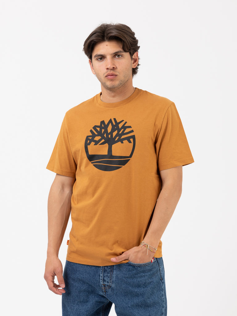 TIMBERLAND - T-shirt Kennebec River Tree Logo wheat boot