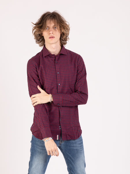 Camicia a quadretti rosso / blu