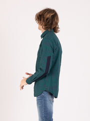 TINTORIA MATTEI 954 - Camicia a quadretti verde / blu