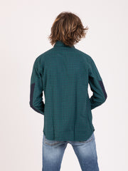 TINTORIA MATTEI 954 - Camicia a quadretti verde / blu