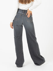 TRUE NYC - Jeans Claire open black