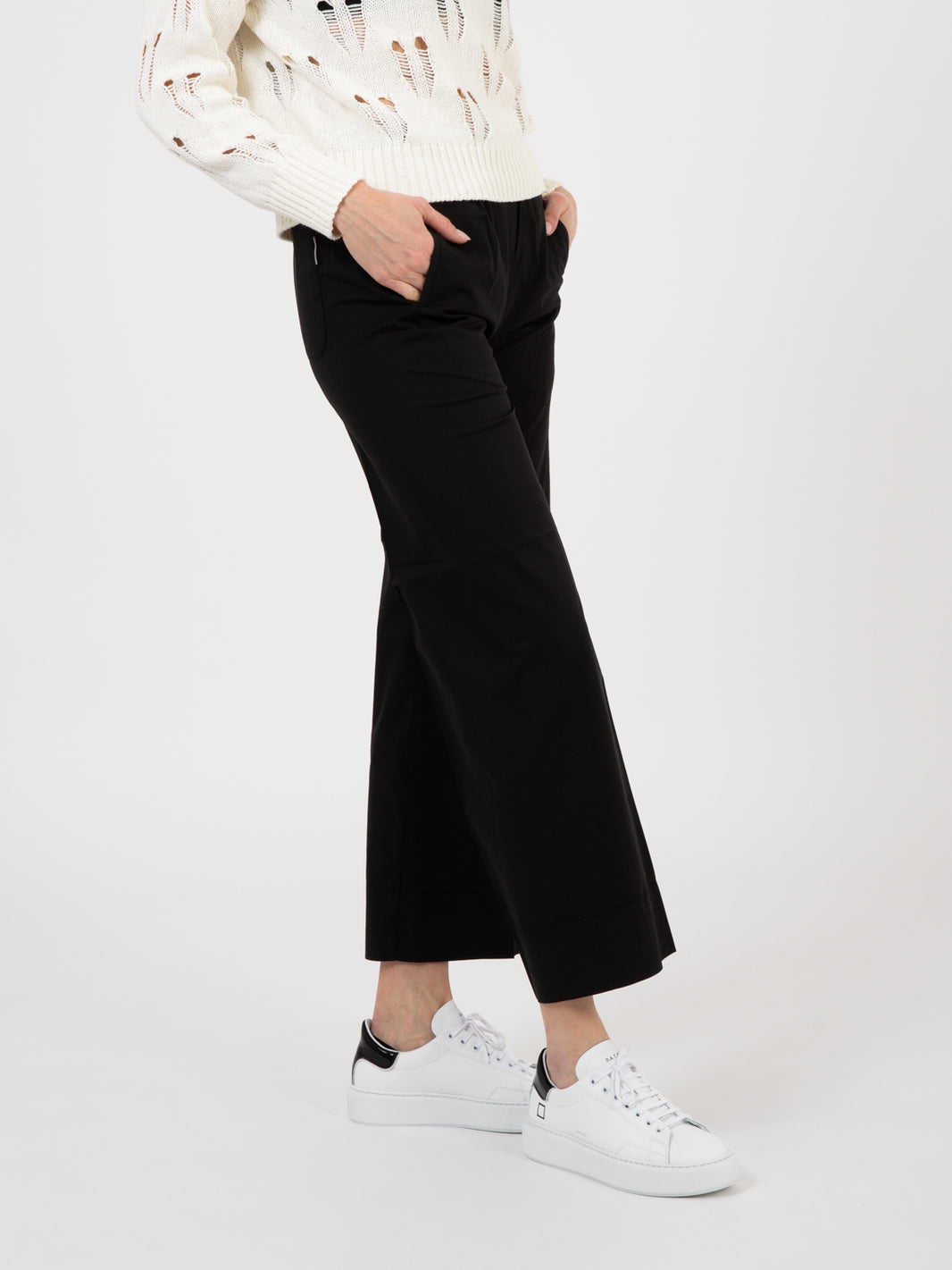 Pantaloni Penny in tela supima black