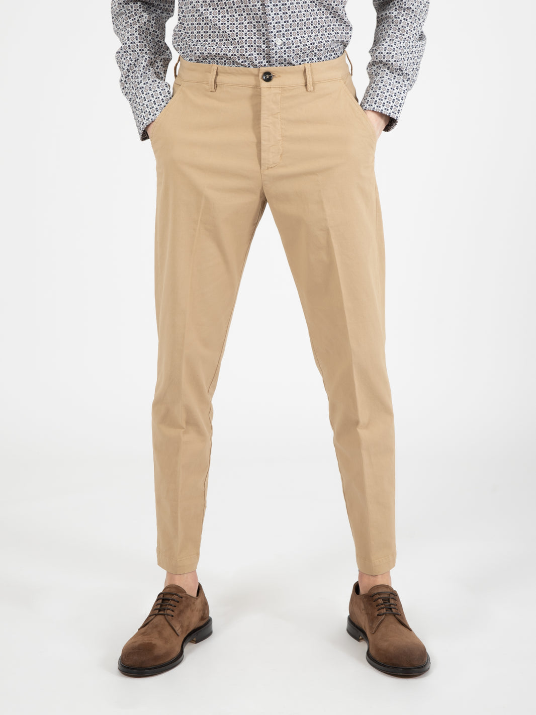 Pantaloni Riccardo canvas sabbia