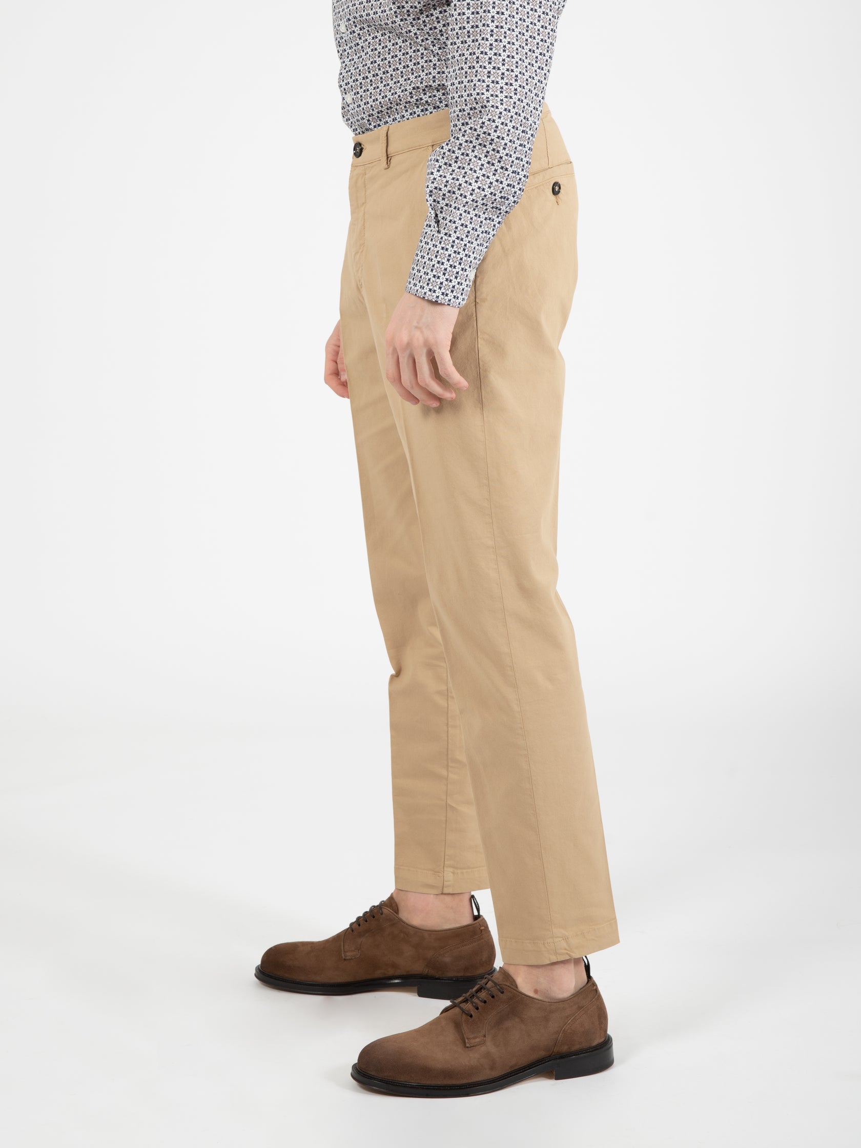 Pantaloni Riccardo canvas sabbia