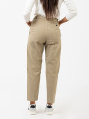 TRUE NYC - Pantaloni Sergy triplo ritorto beige