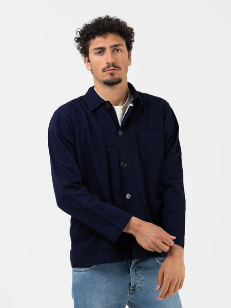 Bakers overshirt herringbone denim indigo