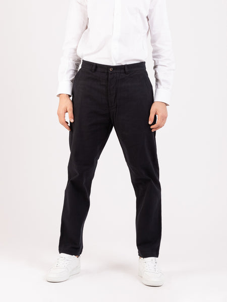 Pantaloni in velluto di cotone neri